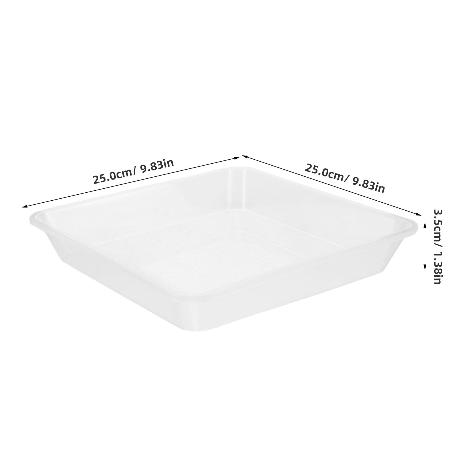 4 piezas de platos transparent - Drip Tray Saucer reseña y precio